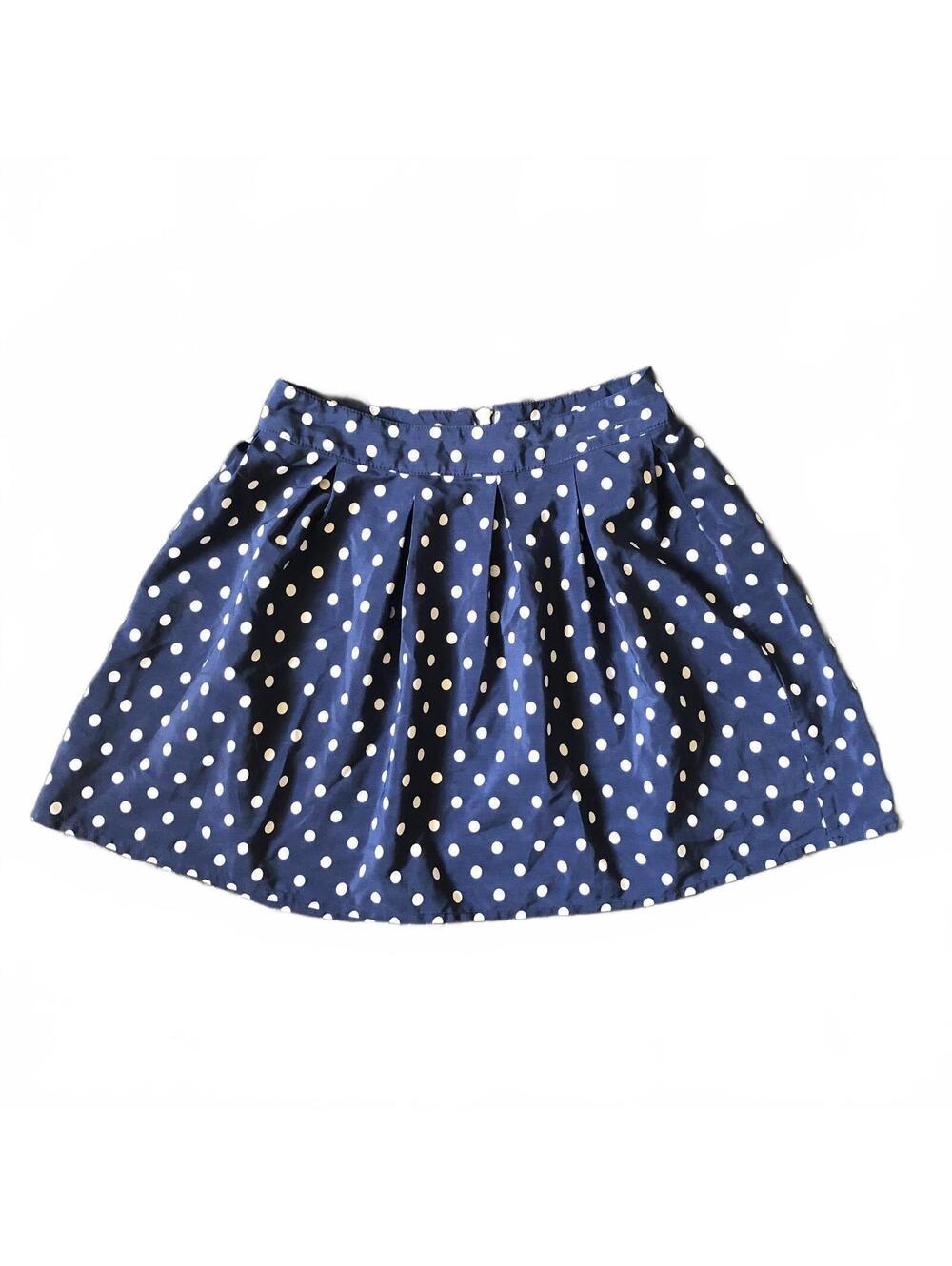 Aeropostale Navy Blue Polka Dot Skirt XS